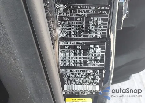 2019 Land Rover Discovery Sport Se из США, поврежденный, VIN SALCP2FX2KH793078